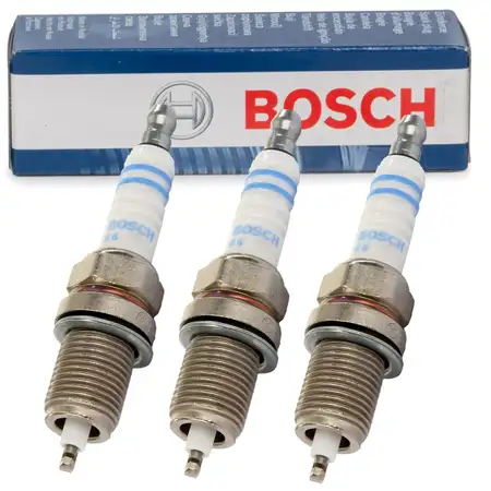 3x BOSCH FQR8LEU2 0242229699 Z&uuml;ndkerze OPEL Corsa C D Agila A 1.0 60/65 PS