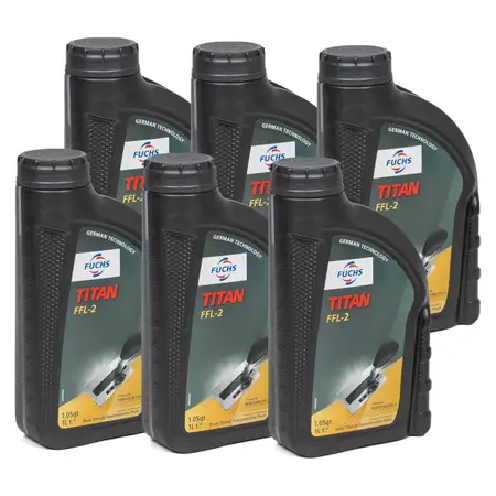 6L 6 Liter FUCHS TITAN FFL-2 Getriebe&ouml;l Doppelkupplungsgetriebe 6-&amp;7-Gang DSG