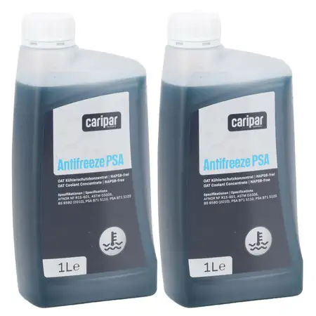 2L 2 Liter CARIPAR ANTIFREEZE PSA Frostschutz K&uuml;hlerfrostschutz Konzentrat