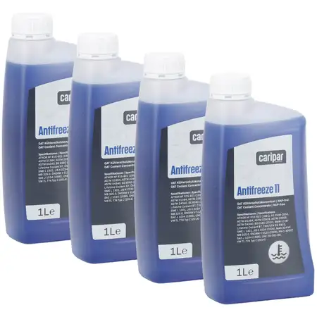 4L 4 Liter CARIPAR ANTIFREEZE 11 Frostschutz K&uuml;hlerfrostschutz Konzentrat