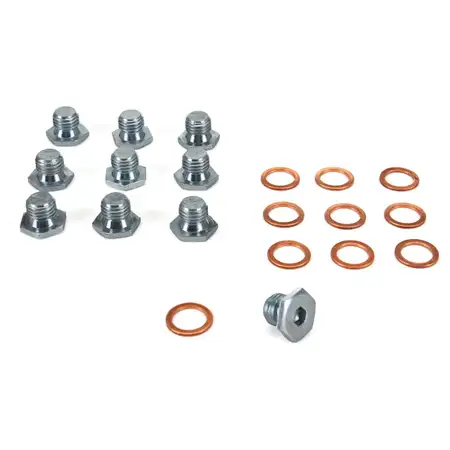 10x CARIPAR &Ouml;lablassschraube + Dichtring BMW E81-88 E46 E90-93 E38 E31 X1 E84 11137568309