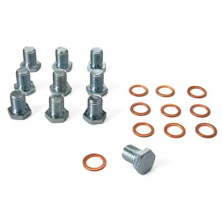 10x CARIPAR &Ouml;lablassschraube M12x1,5 + Dichtring f&uuml;r BMW MINI TOYOTA 11137535106