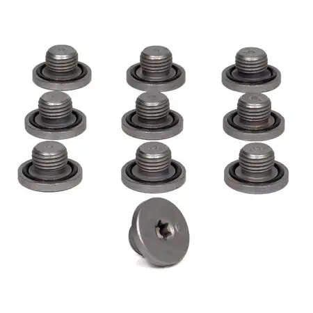 10x CARIPAR &Ouml;lablassschraube M14x1,5 + Dichtring ALFA ROMEO FIAT LANCIA OPEL SAAB SUZUKI