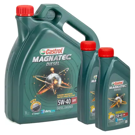 7L 7 Liter CASTROL Magnatec DIESEL DPF Motor&ouml;l &Ouml;l 5W40 dexos2 Ford WSS-M2C917-A