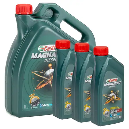 8L 8 Liter CASTROL Magnatec DIESEL DPF Motor&ouml;l &Ouml;l 5W40 dexos2 Ford WSS-M2C917-A