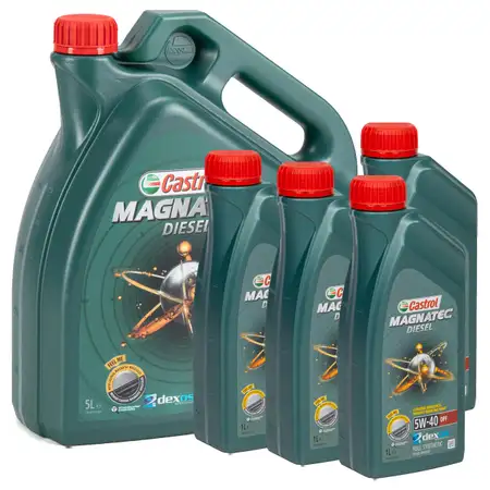 9L 9 Liter CASTROL Magnatec DIESEL DPF Motor&ouml;l &Ouml;l 5W40 dexos2 Ford WSS-M2C917-A