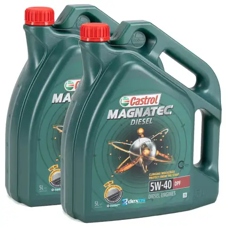 10L 10 Liter CASTROL Magnatec DIESEL DPF Motor&ouml;l &Ouml;l 5W40 dexos2 Ford WSS-M2C917-A