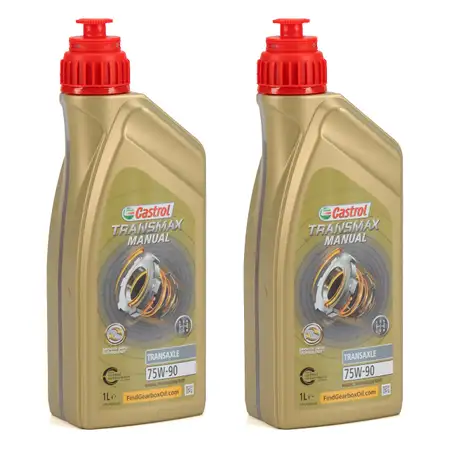 2L 2 Liter CASTROL TRANSMAX MANUAL TRANSAXLE 75W90 Schaltgetriebe&ouml;l API-GL4+ VW