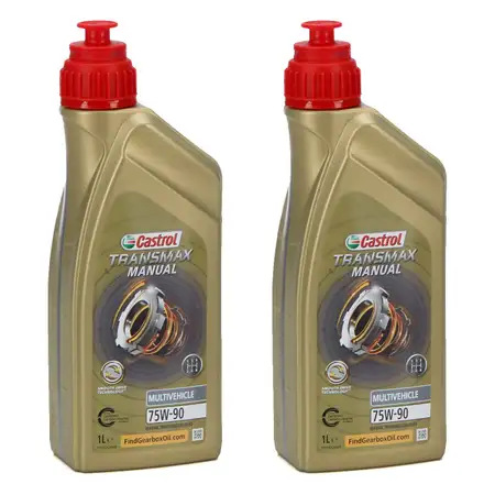 2L 2 Liter CASTROL Schaltgetriebe&ouml;l TRANSMAX MANUAL MULTIVEHICLE 75W-90 API GL-4