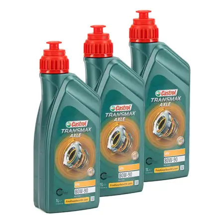 3L 3 Liter CASTROL Hochdruck-Getriebe&ouml;l Achsgetriebe&ouml;l TRANSMAX AXLE EPX 80W-90