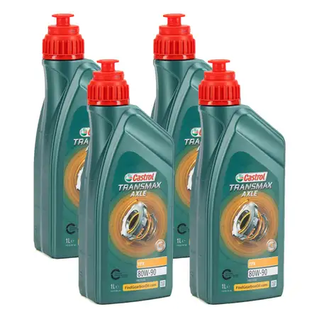 4L 4 Liter CASTROL Hochdruck-Getriebe&ouml;l Achsgetriebe&ouml;l TRANSMAX AXLE EPX 80W-90