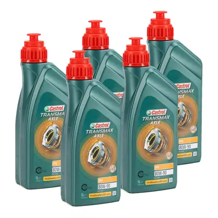 5L 5 Liter CASTROL Hochdruck-Getriebe&ouml;l Achsgetriebe&ouml;l TRANSMAX AXLE EPX 80W-90