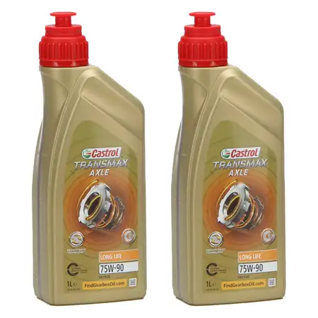 2L 2 Liter CASTROL Achsgetriebe&ouml;l TRANSMAX AXLE LONG LIFE 75W-90 API GL-5