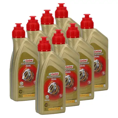 8L 8 Liter CASTROL TRANSMAX DUAL Getriebe&ouml;l Automatikgetriebe&ouml;l Doppelkupplung