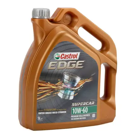 5L 5 Liter CASTROL EDGE SUPERCAR TITANIUM 10W-60 Motor&ouml;l &Ouml;l BMW M A3/B3/B4