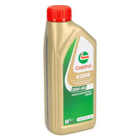 1L 1 Liter CASTROL EDGE 10W-60 Motor&ouml;l ACEA A3/B4 API SN/CF BMW M VW 501.01 505.00