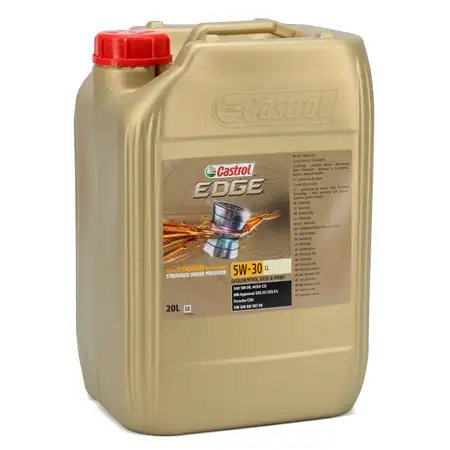 20L 20 Liter CASTROL EDGE Motor&ouml;l &Ouml;L TITANIUM 5W30 LL ACEA C3 VW 504.00/507.00