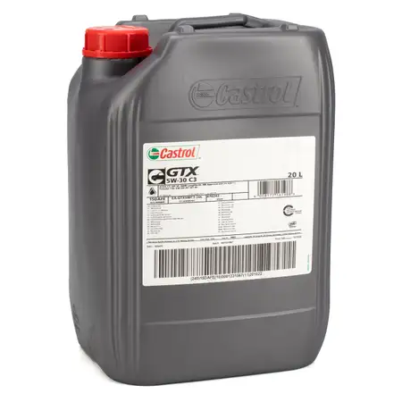 CASTROL Motor&ouml;l &Ouml;l GTX 5W-30 C3 BMW LL-04 MB 229.31 VW 504/507.00 - 20L 20 Liter