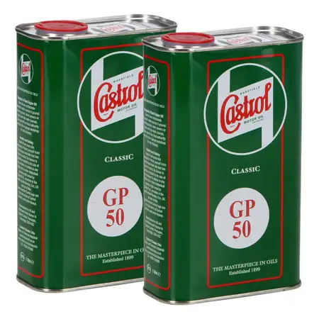 2L 2 Liter CASTROL CLASSIC GP50 Motor&ouml;l Oldtimer Classic Cars pre1950