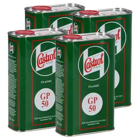 4L 4 Liter CASTROL CLASSIC GP50 Motor&ouml;l Oldtimer Classic Cars pre1950