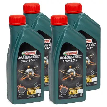 4L 4 Liter CASTROL Magnatec STOP-START Motor&ouml;l &Ouml;l 5W30 S1 ACEA C2 FIAT 9.55535-S1