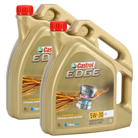 10 Liter CASTROL Motor&ouml;l &Ouml;l TITANIUM 5W30 C3 dexos2 MB 229.31/51 VW 505.00/01