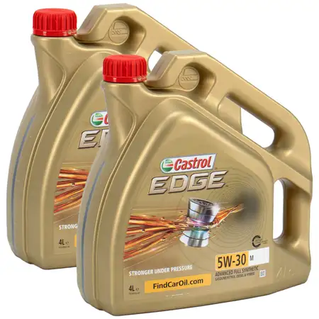 8L 8 Liter CASTROL Edge Motor&ouml;l &Ouml;L 5W30 M BMW Longlife-04 MB 229.31/51/52