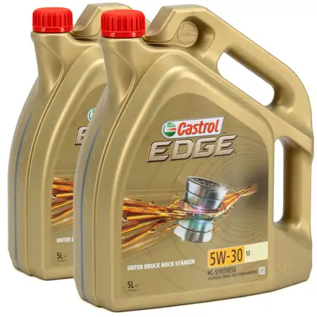 2x 5L = 10 Liter CASTROL Edge Motor&ouml;l &Ouml;L 5W30 M BMW Longlife-04 MB 229.31/51/52