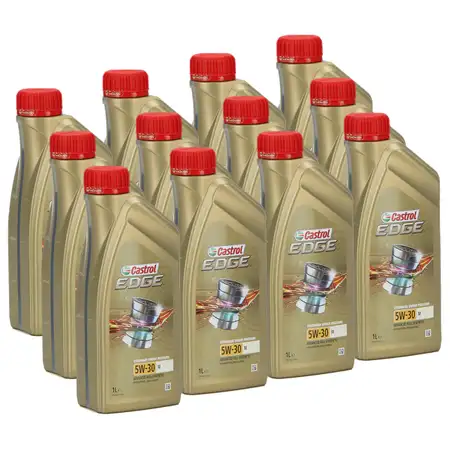 12L 12 Liter CASTROL Edge Motor&ouml;l &Ouml;L 5W30 M BMW Longlife-04 MB 229.31/51/52