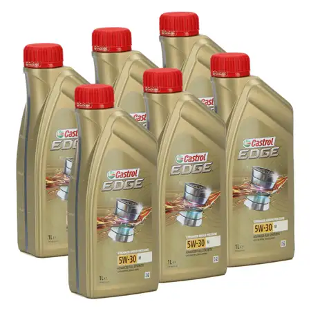 6L 6 Liter CASTROL Edge Motor&ouml;l &Ouml;L 5W30 M BMW Longlife-04 MB 229.31/51/52