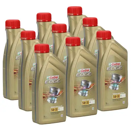 9L 9 Liter CASTROL Edge Motor&ouml;l &Ouml;L 5W30 M BMW Longlife-04 MB 229.31/51/52