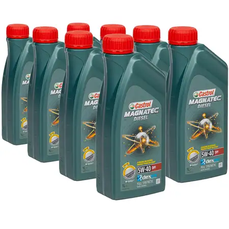 8 Liter CASTROL Magnatec DIESEL DPF Motor&ouml;l &Ouml;l 5W40 dexos2 Ford WSS-M2C917-A