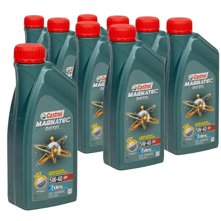 9 Liter CASTROL Magnatec DIESEL DPF Motor&ouml;l &Ouml;l 5W40 dexos2 Ford WSS-M2C917-A