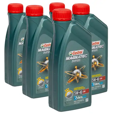 5 Liter CASTROL Magnatec DIESEL DPF Motor&ouml;l &Ouml;l 5W40 dexos2 Ford WSS-M2C917-A