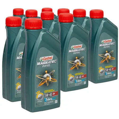 10 Liter CASTROL Magnatec DIESEL DPF Motor&ouml;l &Ouml;l 5W40 dexos2 Ford WSS-M2C917-A