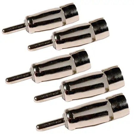 5x ISO &gt; DIN Antenne Adapter Kupplung Stecker Antennenadapter Auto Radio KFZ