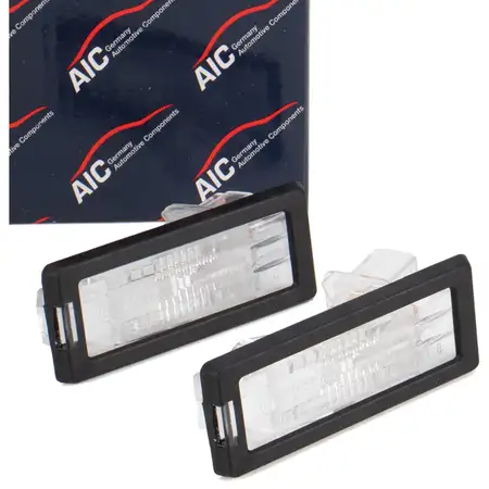 2x AIC Kennzeichenleuchte + W5W Gl&uuml;hlampe RENAULT Clio 3 Laguna 2 Grandtour Scenic 3 Zoe