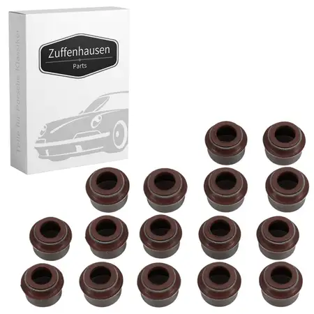 16x Ventilschaftabdichtung 7mm f&uuml;r PORSCHE 928 4.5 4.7 S 230-310 PS 96410411107