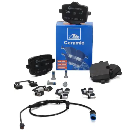 ATE Ceramic Bremsbel&auml;ge + Warnkontaktsensor BMW X3 G01 X4 G02 mit Sportpaket hinten