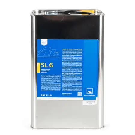 20 L 20 Liter ATE 03.9901-6411.2 706411 Bremsfl&uuml;ssigkeit Brake Fluid SL 6 DOT 4