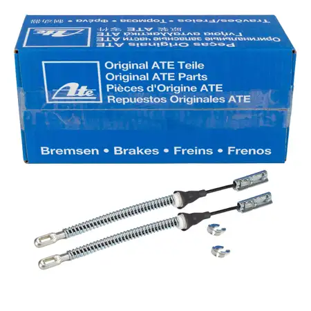 2x ATE 24.3727-0786.2 Bremsseil OPEL Corsa C mit ABS Tigra B hinten 522152 / 93170227