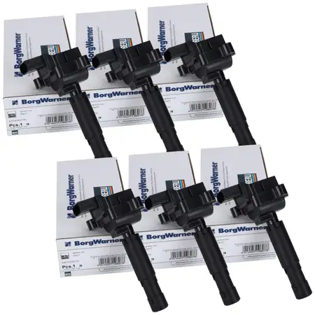 6x BERU ZS077 Z&uuml;ndspule + Kerzenstecker MERCEDES CL203 C230 C32AMG C320 C350 M112 M272