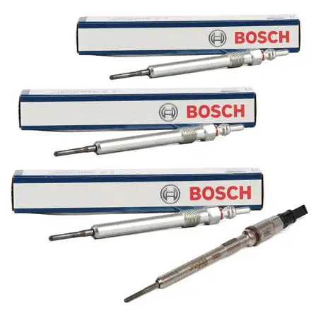 3x BOSCH Gl&uuml;hkerze + ORIGINAL Drucksensor-Gl&uuml;hkerze VW Golf 6 7 Passat B8 T6 1.6/2.0 TDI