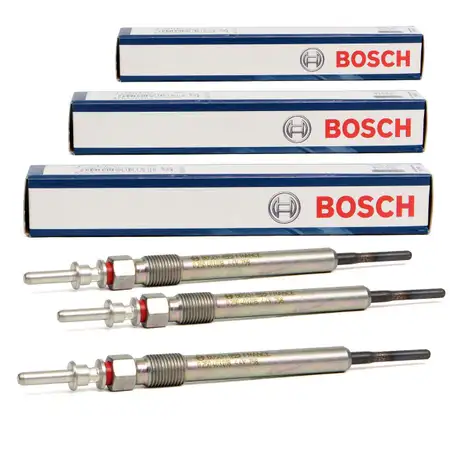 3x BOSCH GLP257 0250403018 Gl&uuml;hkerze MINI F55 F56 F57 One D / Cooper D B37