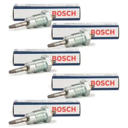 5x BOSCH 0250201044 GLP104 Gl&uuml;hkerze MERCEDES /8 W115 240D W123 W460 300D OM617