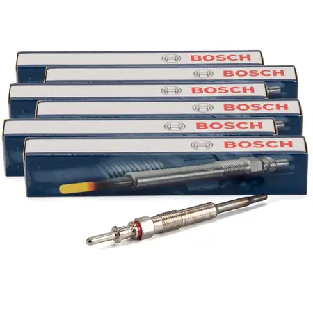 6x BOSCH GLP070 0250402002 Gl&uuml;hkerze BMW E46 E90-93 E60 E61 E63 E64 E65 X3 X5 X6 M57 N57