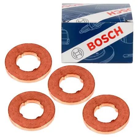 4x BOSCH F00VC17503 Dichtring D&uuml;senhalter W&auml;rmeschutzscheibe Injector Seals