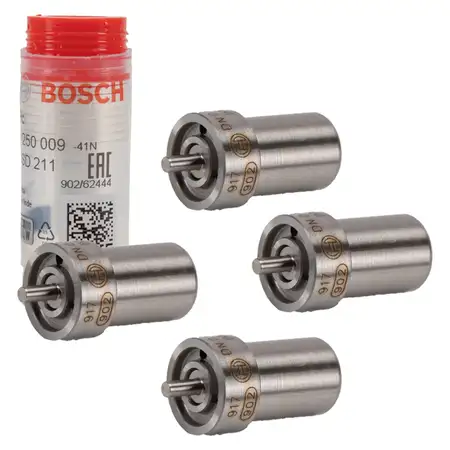 4x BOSCH 0434250009 Einspritzd&uuml;se Zapfend&uuml;se MERCEDES MAN NISSAN DEUTZ STEYER KHD