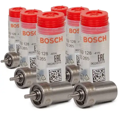 6x BOSCH 0434250128 Einspritzd&uuml;se Zapfend&uuml;se f&uuml;r MERCEDES-BENZ OM603 DIESEL 0010174912