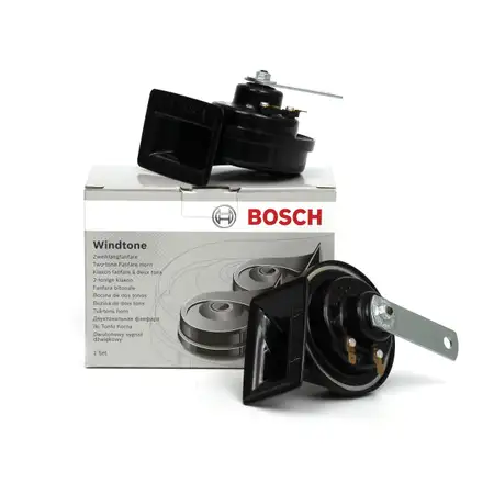 BOSCH Fanfare Hupe Horn Signalhorn Set 0986AH0503 VW Bora Golf 4 Lupo Polo 6N